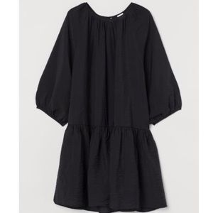 H&M Balloon-sleeved Dress, Black, fits 22/24 - worn once